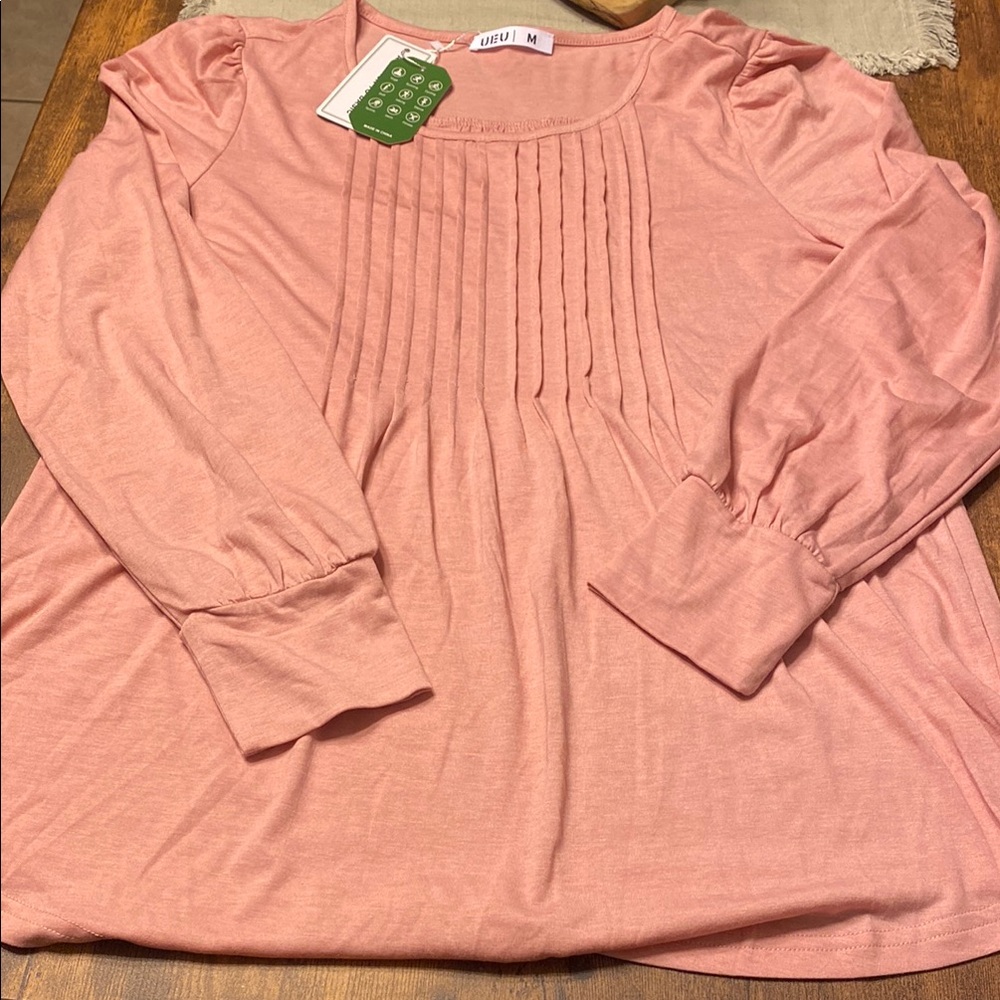 UE Soft Pink Pleated Blouse